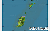 Satellite Map of Grenada, darken, land only