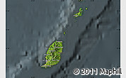 Satellite Map of Grenada, darken, semi-desaturated