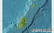 Satellite Map of Grenada, political shades outside, satellite sea