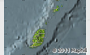 Satellite Map of Grenada, semi-desaturated