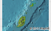 Satellite Map of Grenada, single color outside