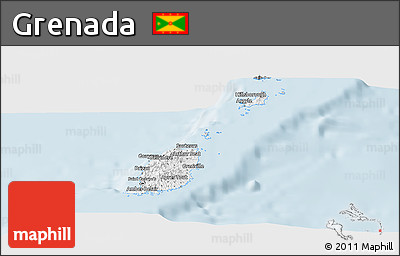 Gray Panoramic Map of Grenada