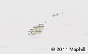 Shaded Relief Panoramic Map of Grenada, cropped outside