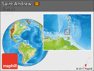 Physical Location Map of Saint Andrew