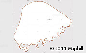Classic Style Simple Map of Saint David, cropped outside