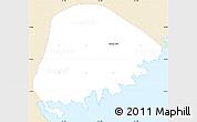 Classic Style Simple Map of Saint David, single color outside
