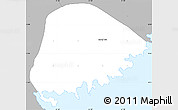Gray Simple Map of Saint David