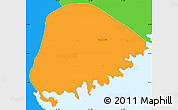 Political Simple Map of Saint David