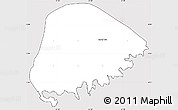 Silver Style Simple Map of Saint David, cropped outside