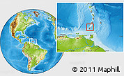 Physical Location Map of Saint Patrick, highlighted country