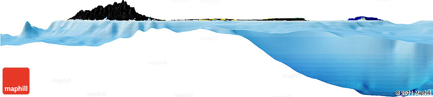 Flag Horizon Map of Guadeloupe, political outside Flag Horizon Map of Guadeloupe, political outside