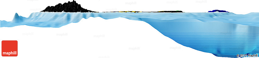 Flag Horizon Map of Guadeloupe, satellite outside, bathymetry sea Flag Horizon Map of Guadeloupe, satellite outside, bathymetry sea