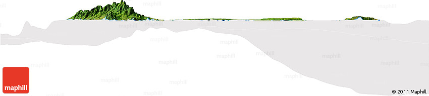 Satellite Horizon Map of Guadeloupe, cropped outside
