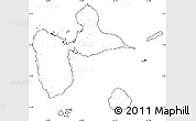 Blank Simple Map of Guadeloupe, cropped outside, no labels
