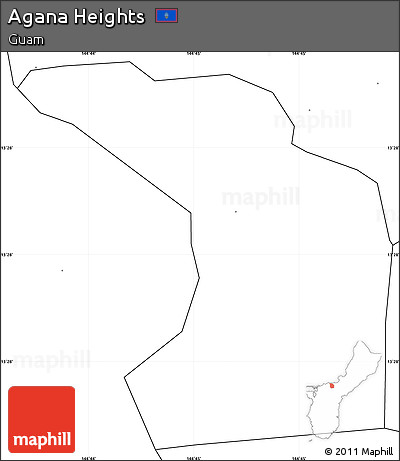 Blank Simple Map of Agana Heights, no labels