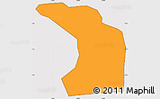Political Simple Map of Agana Heights, cropped outside