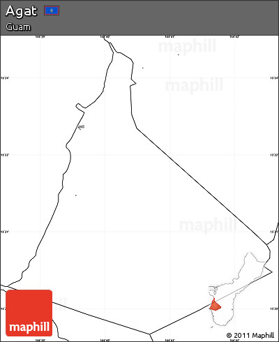 Blank Simple Map of Agat