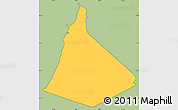 Savanna Style Simple Map of Agat, cropped outside