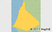 Savanna Style Simple Map of Agat