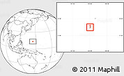 Blank Location Map of Asan, highlighted country