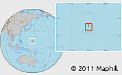 Gray Location Map of Asan