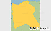 Savanna Style Simple Map of Asan, single color outside