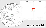 Blank Location Map of Dededo, highlighted country, within the entire country