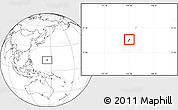 Blank Location Map of Dededo, highlighted country