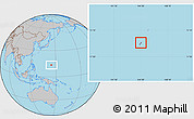 Gray Location Map of Dededo
