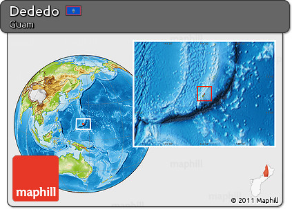 Physical Location Map of Dededo