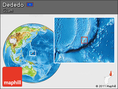 Physical Location Map of Dededo