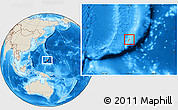 Shaded Relief Location Map of Dededo