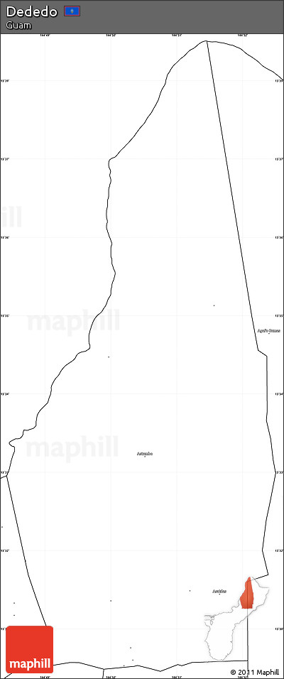 Blank Simple Map of Dededo