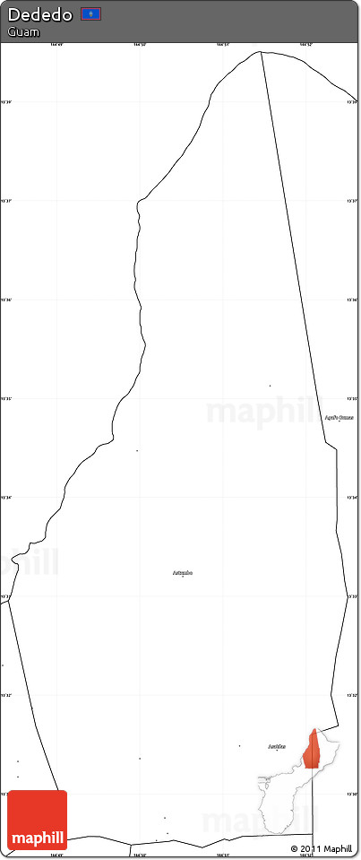 Blank Simple Map of Dededo