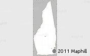 Gray Simple Map of Dededo, cropped outside