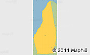 Savanna Style Simple Map of Dededo