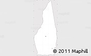 Silver Style Simple Map of Dededo, cropped outside