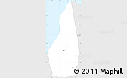Silver Style Simple Map of Dededo