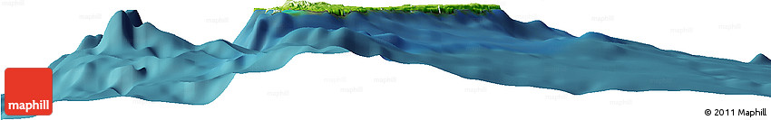 Physical Horizon Map of Guam, satellite outside