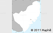 Gray Simple Map of Inarajan
