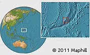 Blank Location Map of Guam, satellite outside