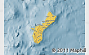Savanna Style Map of Guam, single color outside