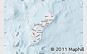 Silver Style Map of Guam, single color outside
