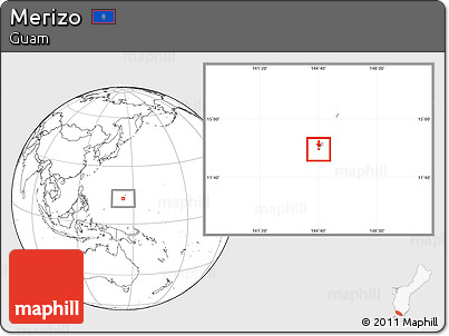 Blank Location Map of Merizo