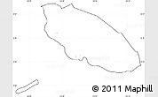 Blank Simple Map of Merizo, cropped outside, no labels