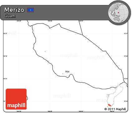 Blank Simple Map of Merizo