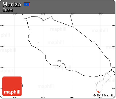 Blank Simple Map of Merizo