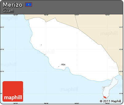 Classic Style Simple Map of Merizo