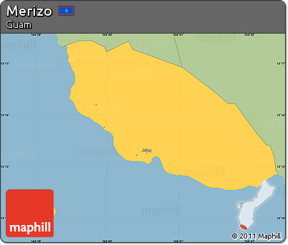 Savanna Style Simple Map of Merizo