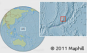 Savanna Style Location Map of Mongmong-Toto-Maite, highlighted country, within the entire country, hill shading